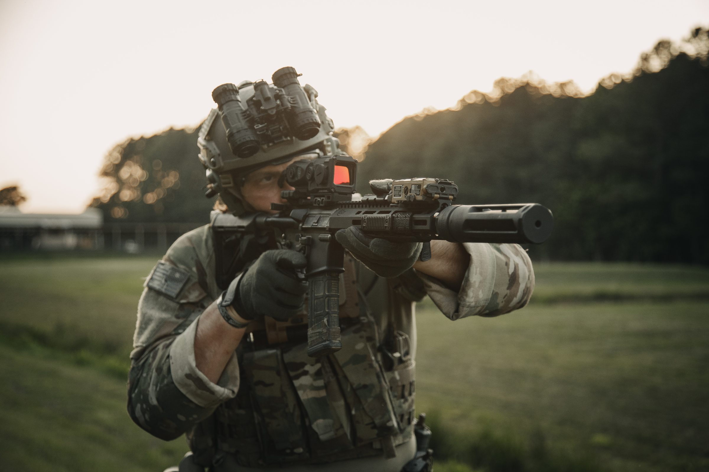 Veil close-up mounted on rifle